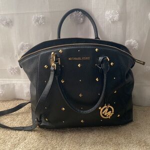 Michael Kors✨ Studded Black Leather Handbag ⭐️